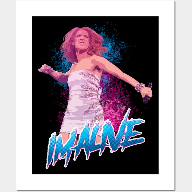 celine im alive Wall Art by jan jeiju